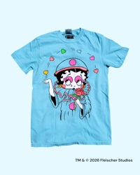 Betty Boop - Juggling Heart Clown T Shirt