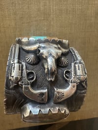 Image 6 of #8 Turquoise Cowboy Cuff