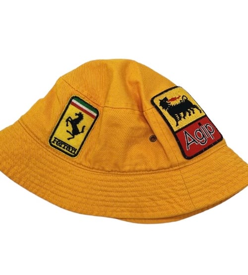 Image of Scuderia Ferrari Yellow Bucket Hat 