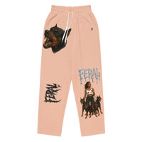 Image 1 of PACKLEADER WIDELEG JOGGERS PEACH