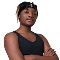 Image 2 of John 3:16 Headband Black