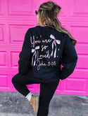 🎀Bow 🎀 You are so loved John 3:16 Sweatshirt 