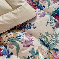 Image 2 of MADE TO ORDER - Mini True Vintage Glazed Cotton Floral Large Bouquet Eiderdown