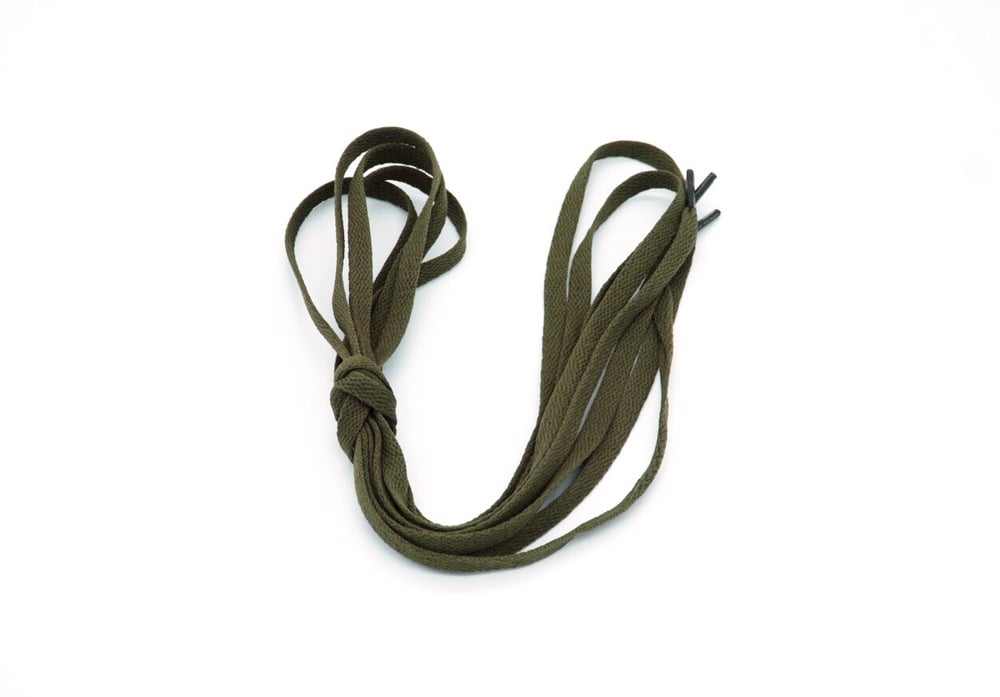 Image of Drab Green Flat Laces 
