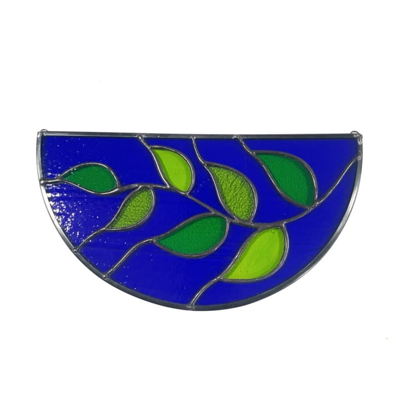 Where Leaves Meet Light- Cobalt Blue