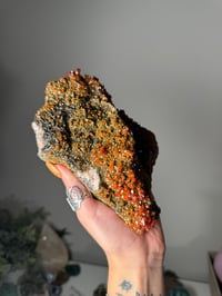 Image 4 of XL SHIMMERY HALLOWEEN ORANGE VANADINITE SPECIMENS FROM MOROCCO