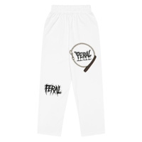 Image 2 of MENS MUZZLE WIDE LEG JOGGERS WHITE