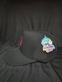 Image 2 of AB Logo - Black w/ Red Underbrim