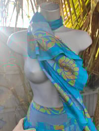 Image 2 of Milan Hareems/ Bloomer/ Balloon  trousers with matching head scarf - turquoise3 upto size 14