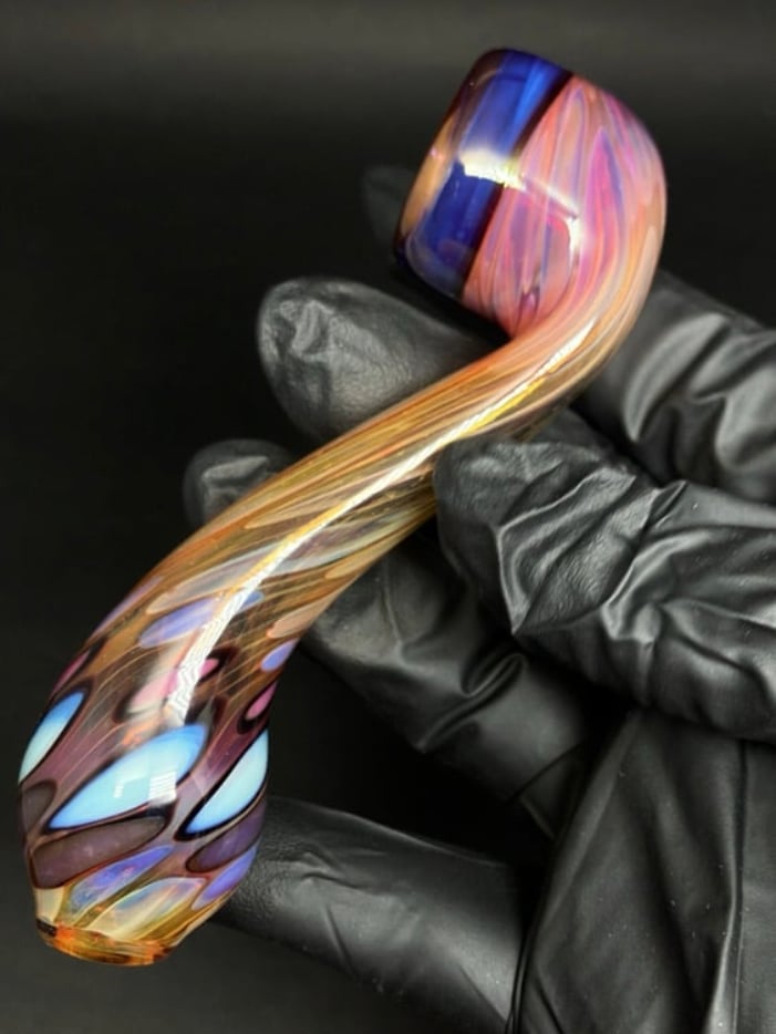 Long Purple Gold Rainbow  Image 3