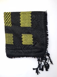 Image 3 of Green and Black Keffiyehs (Made in Jordan) 