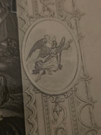 Image 6 of "Christ comforter” 1800s Bible page with preserved web