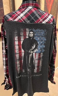 Vintage Red/Black/White Cotton Shirt Johnny Cash