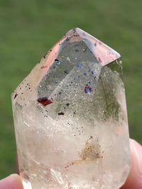 Image 12 of Natural Citrine Phantom With Hematite & Titanium Inclusions #1825