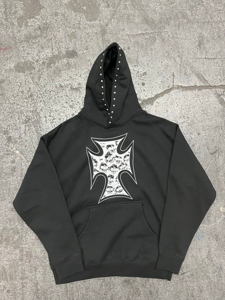 Image of Cross studded hoodie 