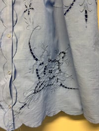 Image 10 of Blue puff sleeve (L)