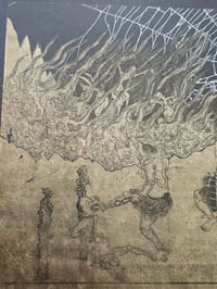 Image 6 of 1800s - Japanese collection  “HELL SCAPE“ with preserved webs. 1