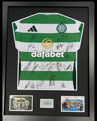 Signed Framed Celtic FC 2024/25 Squad Shirt