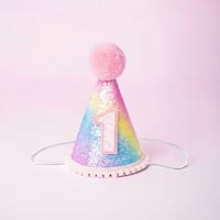 Rainbow Birthday Hat