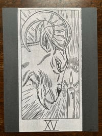 Image 1 of 'The Devil' Blockprint