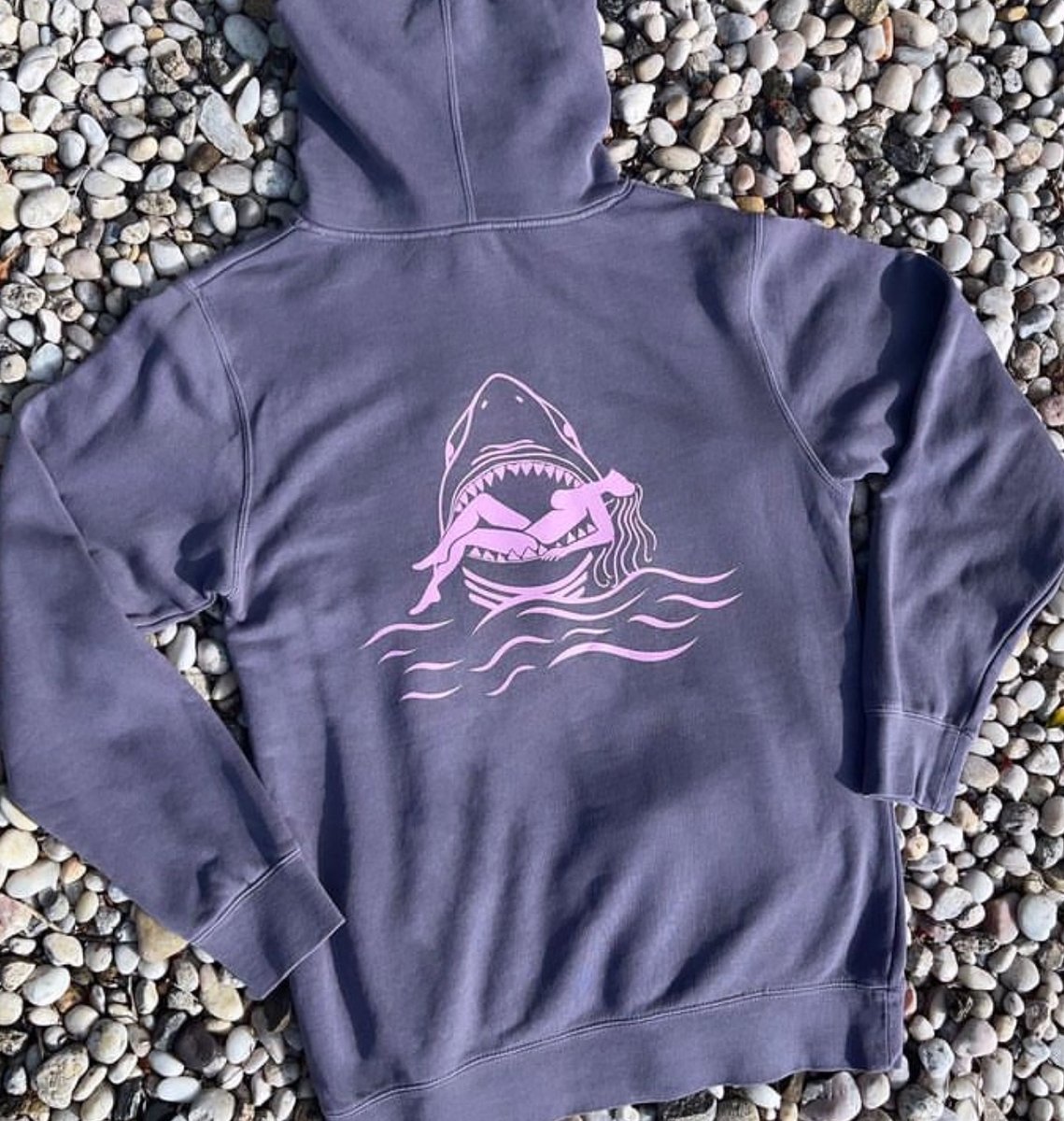 Deep End Hoodie Plum Swim With Sharks