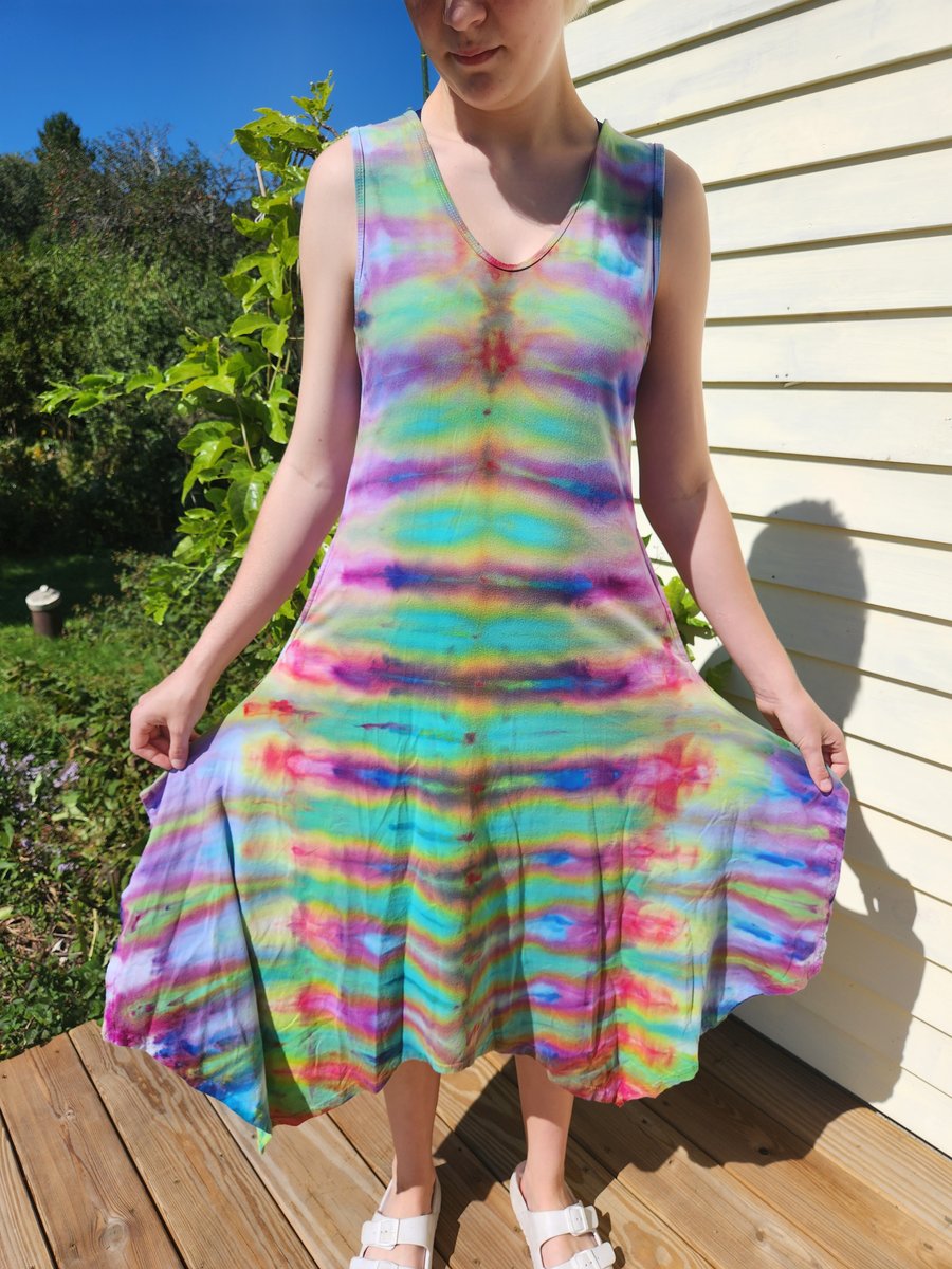Image of Gravity dye pocket dress M