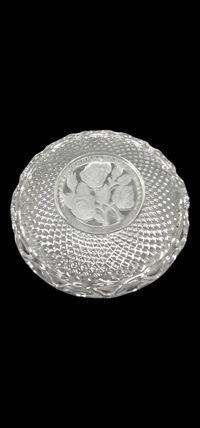 Image 2 of Vintage Imperial Glass Floral Bowl