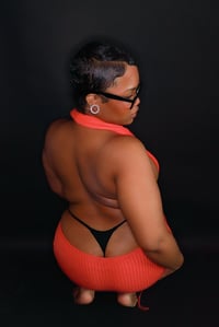 Image 3 of Scoop Neck Knit Midi Dress