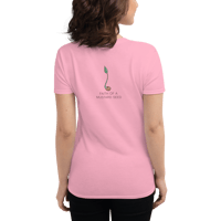 Image 2 of MamaFe Black Font With MS on Back Women's short sleeve t-shirt