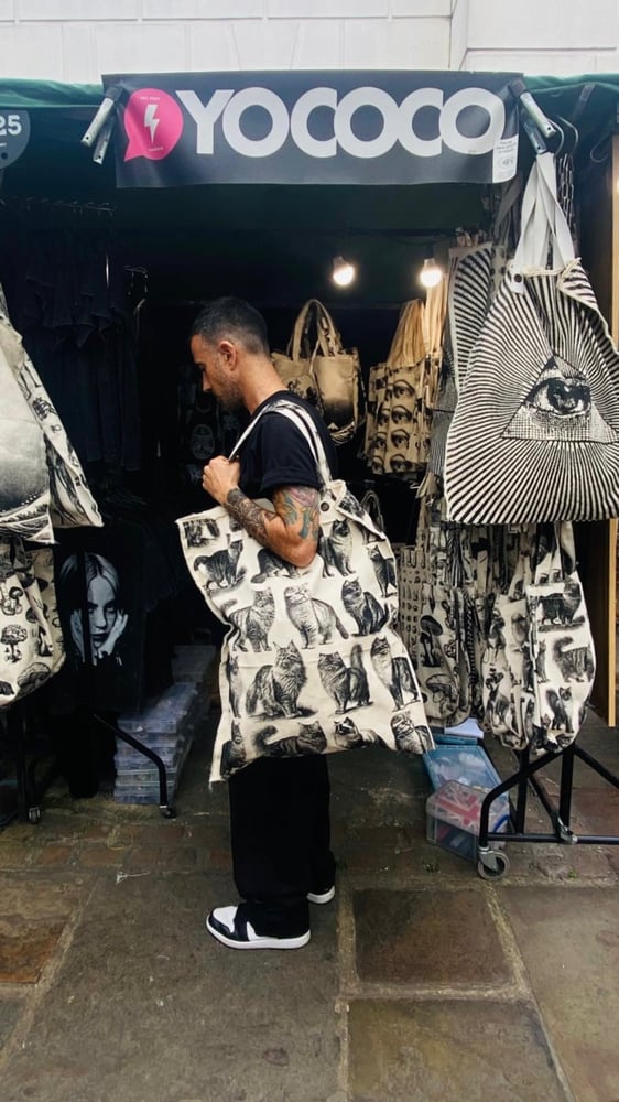 Image of Cat Giant Tote Bag