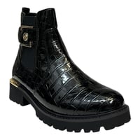 Image 3 of REMONTE D8684-03 BLACK PATENT CROCCO