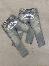 Image 1 of Cap denim burnt
