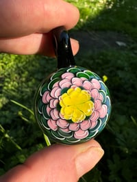 Image 1 of Floral in Pink Pendant 