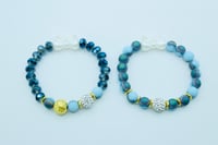 Image 10 of  Blue, Gold Beads & Rhinestones 