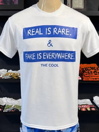 Real is Rare  T-shirt (White/Royal Blue)
