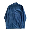 John Undercover Indigo Dyed Quarter Zip Over Shirt 