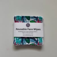 Image 1 of Flower Blooms Reusable Makeup Remover Pads (Pack of 4) – Eco Friendly Washable Face Wipes 