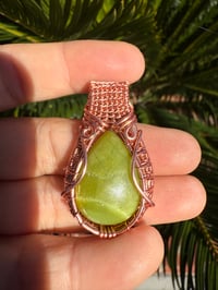 Image 1 of Green opal Copper pendant