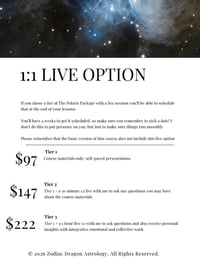 Image 4 of Polaris Package Level 1 of 2 Astrology Basics 1 HR INSIGHTS ADD ON