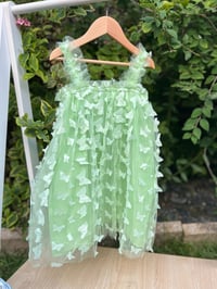 Image 7 of Pink or Green Butterfly Tutu Dress 