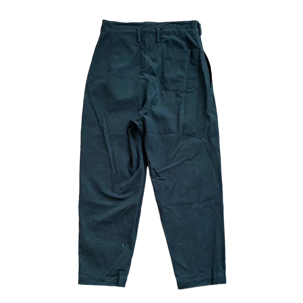 Y’s Yohji Yamamoto High Waisted Tapered Canvas Work Pants    