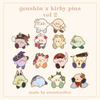 Genshin x Kirby Pin 