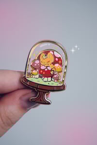 Image 9 of Skellekat and Pumpkat terrarium pins