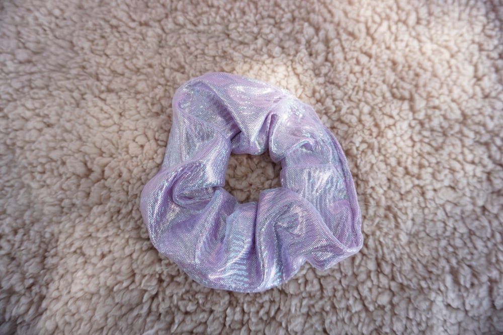 Image of Pink crystal Scrunchie 