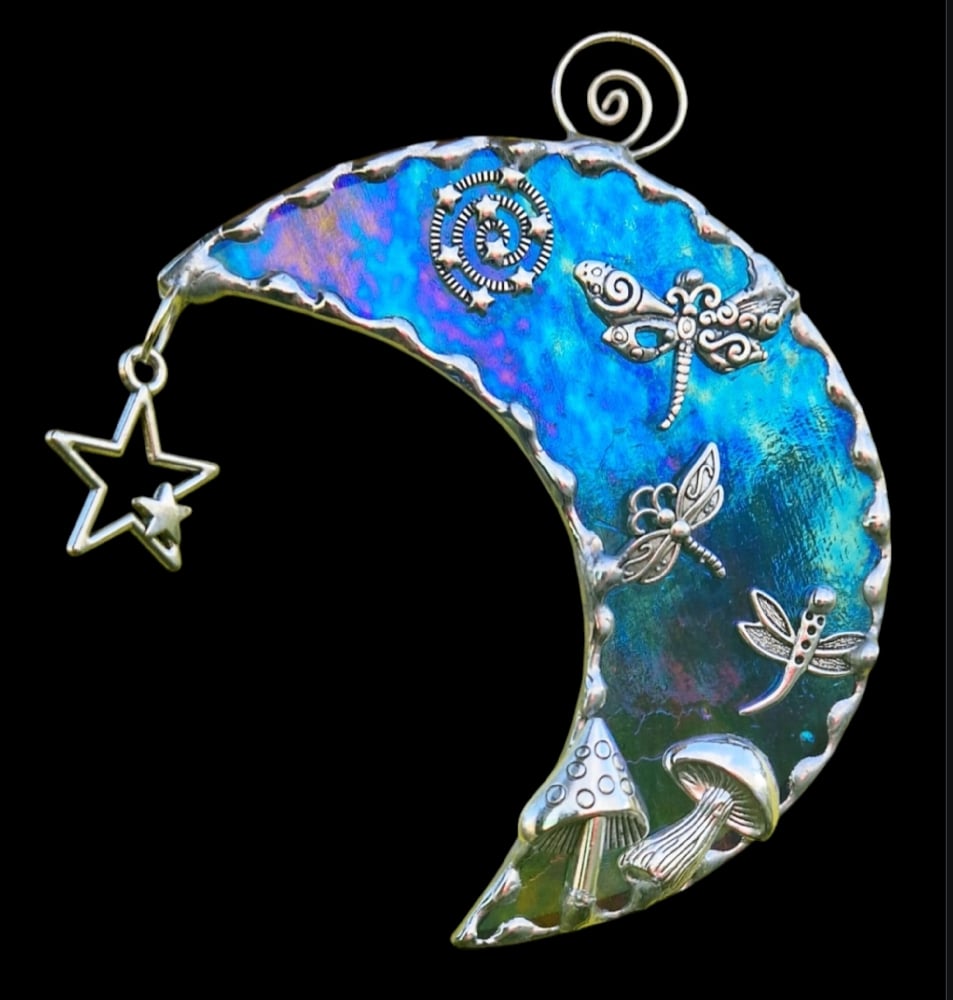Image of Dragonfly Streaky Blue/Green Moon