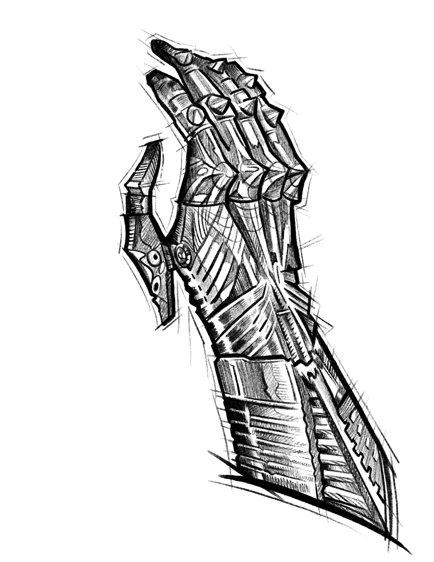 Gauntlet (sketch style)  - $200 flat rate special