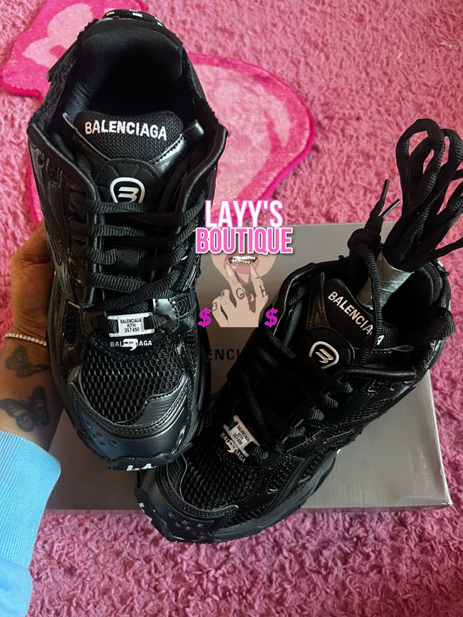 Black Balenciaga Runners | Layys Closet