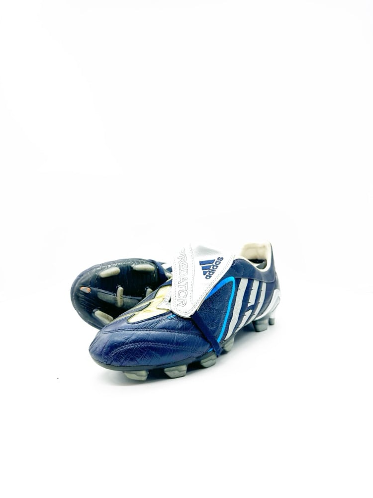 Image of Adidas Predator powerswerve FG worn blue