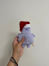 Image 3 of Santa Grimace (removable hat)