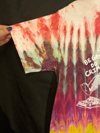 Image 2 of MEDIUM Godzilla Be Gay Do Crime Tie Dye Shirt 5